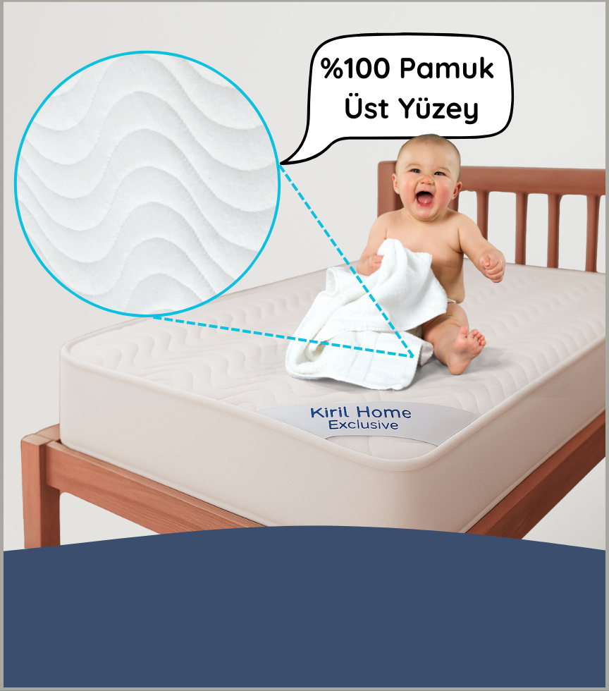 sıvı geçirmez bebek yatak koruyucu alez