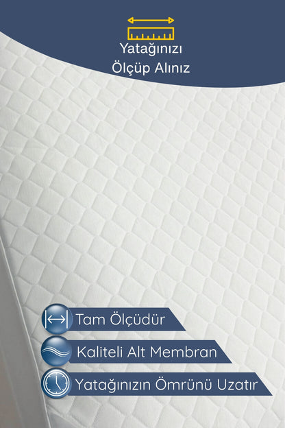 Ultra Soft Sıvı, Ter, İdrar Geçirmez Yatak Alezi | Ultra Sessiz | Full Kenar | Sağlam Dikişli | Yumuşak