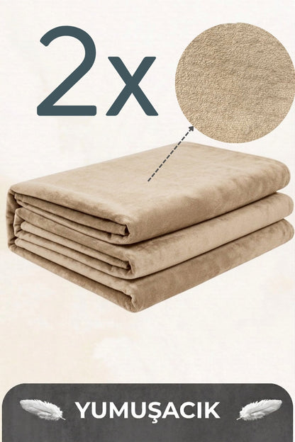 2'li Velvet Koltuk Örtüsü (5 Farklı Ebat)