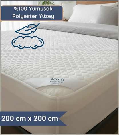Comfort Çift Kişilik Alez 200x200 Yumuşak Polyester Yüzey %100 Sıvı Geçirmez