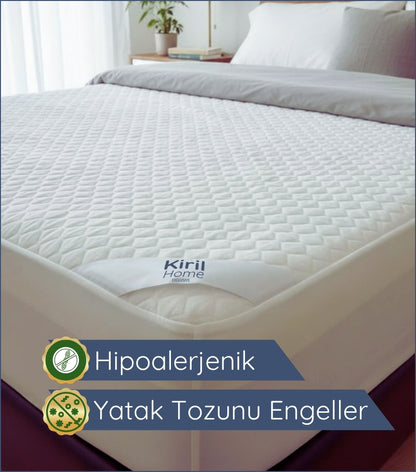 Ultra Soft Sıvı Geçirmez, Yumuşak, Full Kenar Yatak Koruyucu Alez