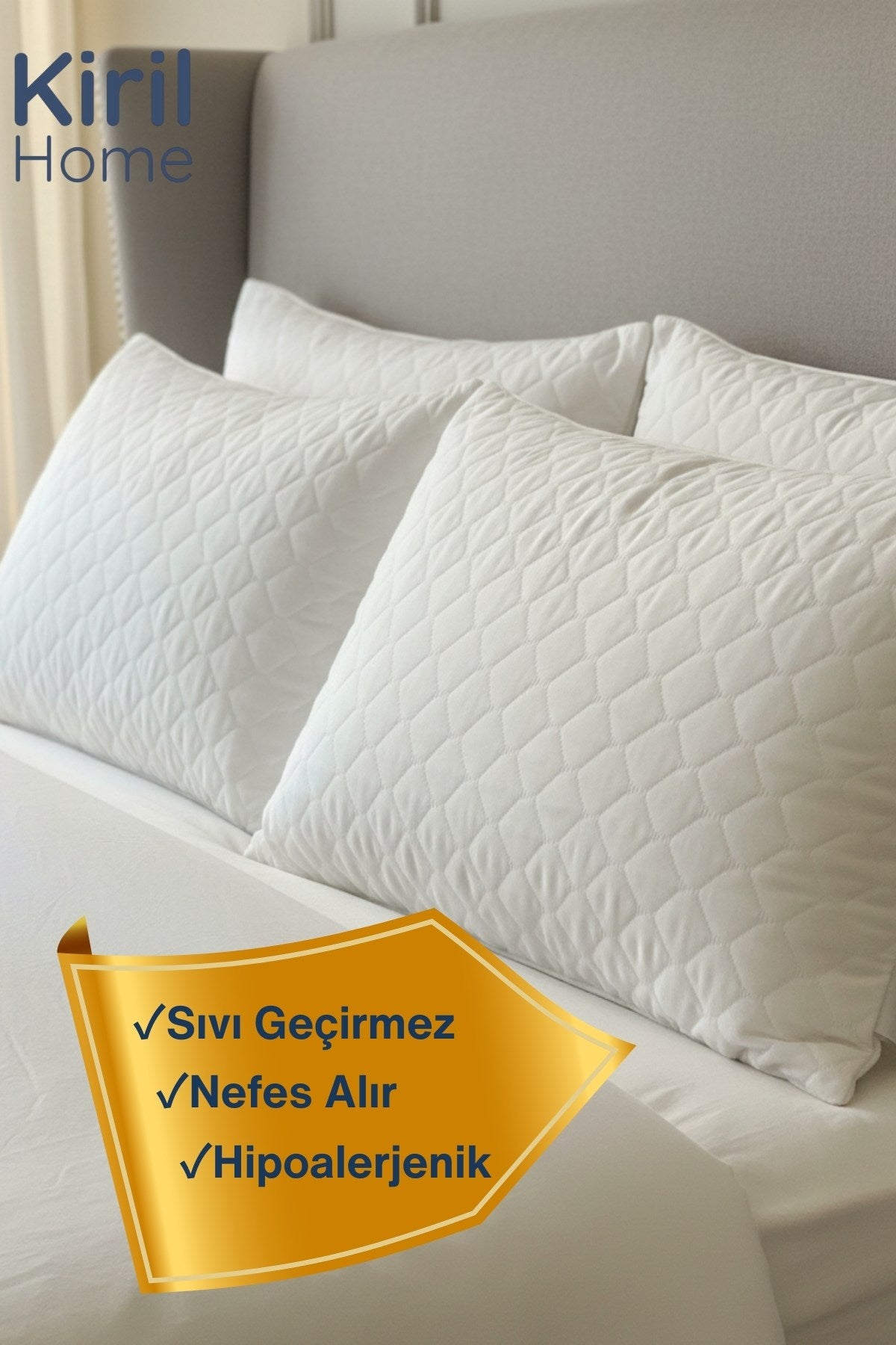 Ultra Soft 1'li Sessiz, Sıvı Geçirmez Yastık Alezi