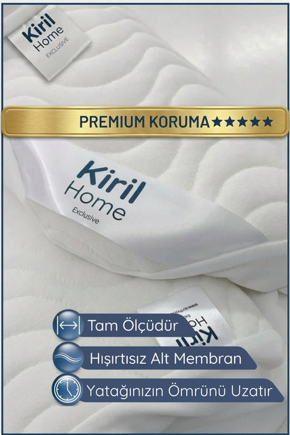 Premium Dolgun Sıvı Geçirmez Yatak Alezi | %100 Pamuklu Yüzey | Ultra Sessiz | Full Kenar | Yumuşak