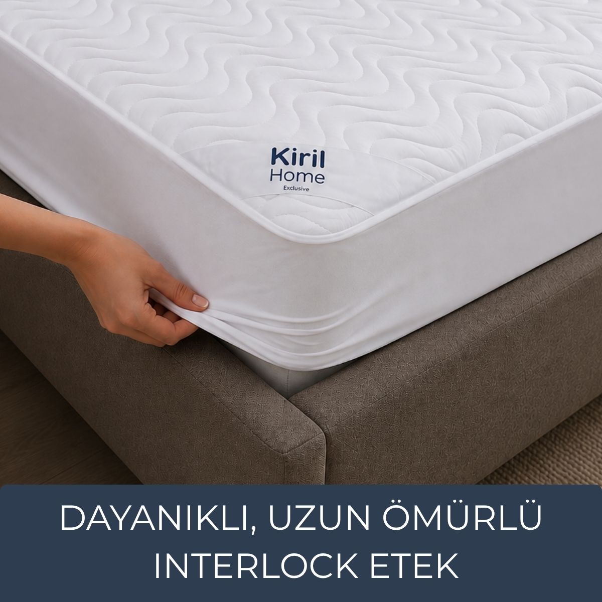 Yumuşak & Dolgun Premium Yatak Alezi – %100 Pamuk Yüzeyli, Sessiz ve Sıvı Geçirmez 160x200