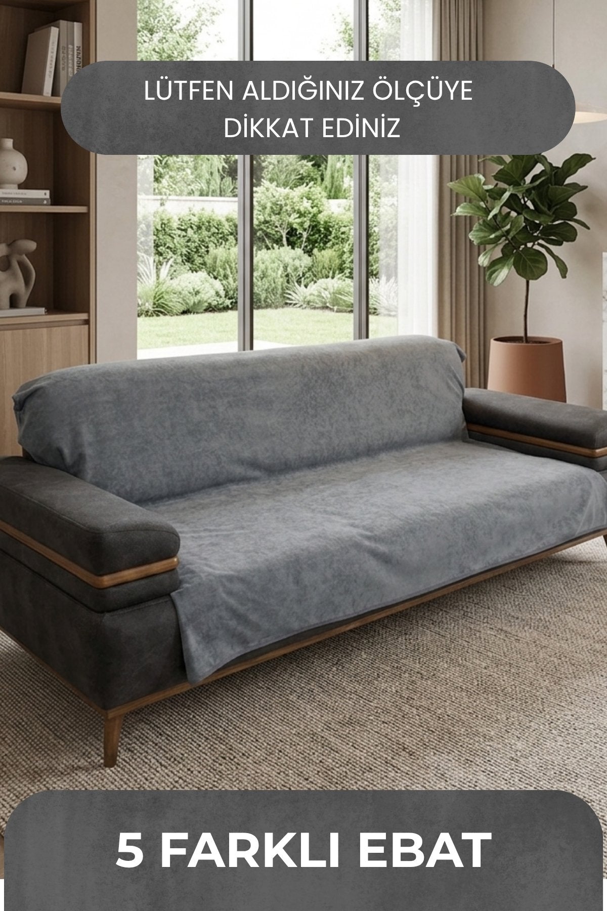 Velvet Koltuk Örtüsü (5 Farklı Ebat)