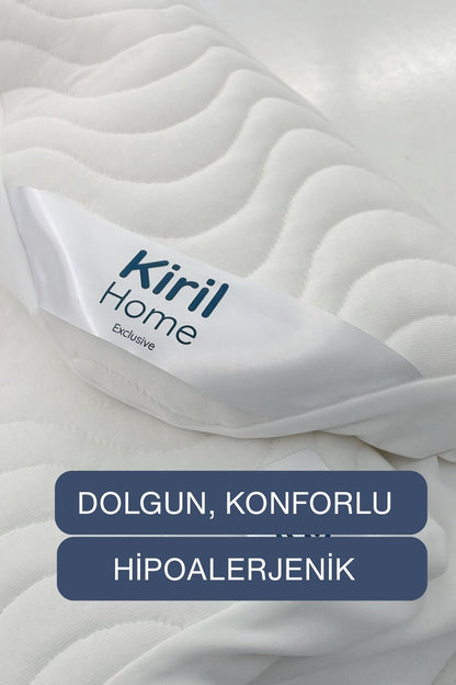 %100 Pamuk Yüzeyli Premium Alez Seti, Sıvı Geçirmez Yatak Alezi - 2 Adet Premium Yastık Koruyucu Alez