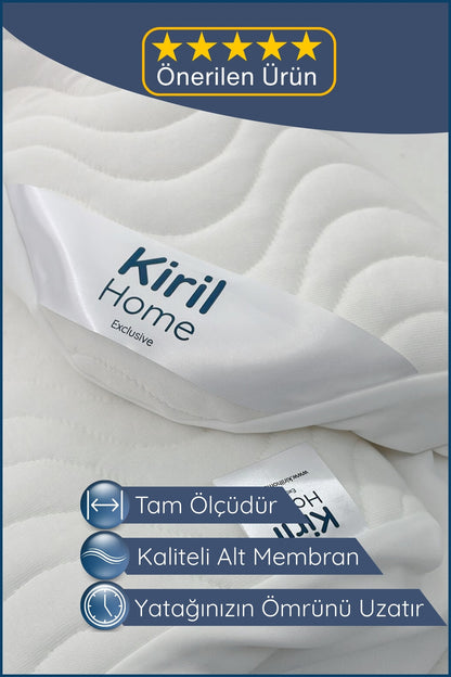 Premium Dolgun Sıvı Geçirmez Yatak Alezi | %100 Pamuklu Yüzey | Ultra Sessiz | Full Kenar | Yumuşak