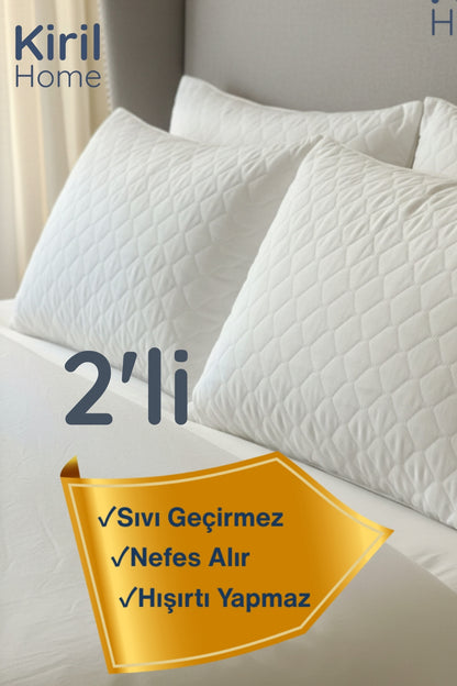 Ultra Soft 2'li Sessiz, Sıvı Geçirmez Yastık Alezi