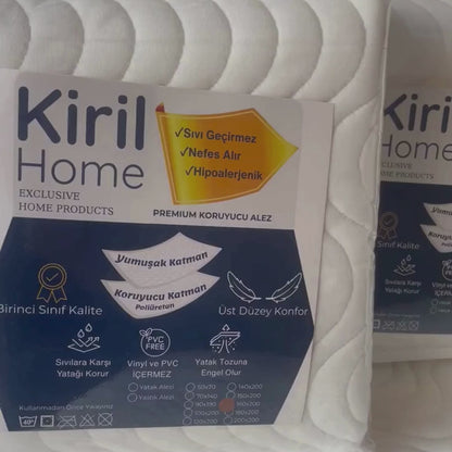 Yumuşak & Dolgun Premium Yatak Alezi – %100 Pamuk Yüzeyli, Sessiz ve Sıvı Geçirmez 160x200