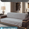 Sıvı Geçirmez Koltuk Örtüsü `| Gri | Velvet Kumaş | Kadifemsi